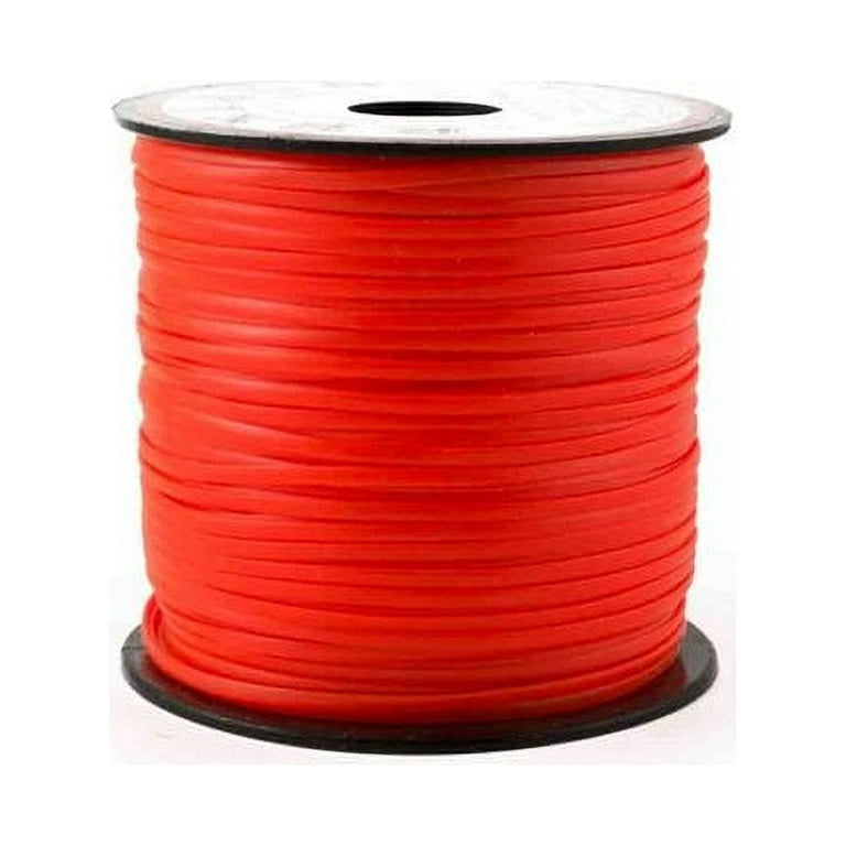 Neon Orange Plastic Craft Lace Lanyard Gimp String Bulk 100 Yard Roll 