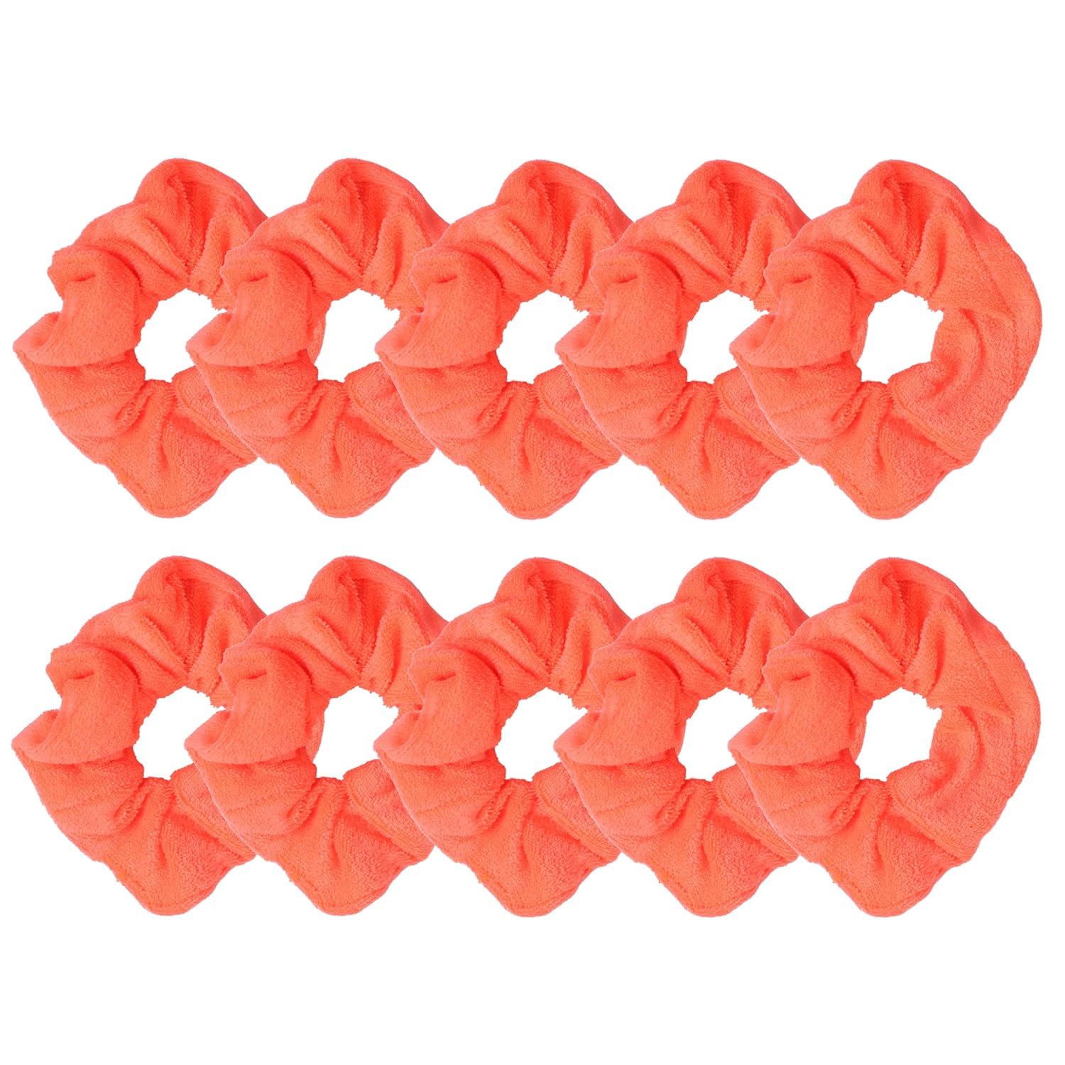 Neon Orange Scrunchies Hair Tie 10 Pack - Walmart.com