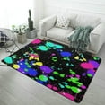 thumbnail image 1 of Neon Paint Splatters Home Decor Living Room Carpet Non-slip Soft Comfy Floor Rug Kitchen Bedroom Entrance Doormat Mats, 1 of 7