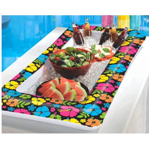 Neon Paradise Plastic Inflatable Drink Buffett Cooler