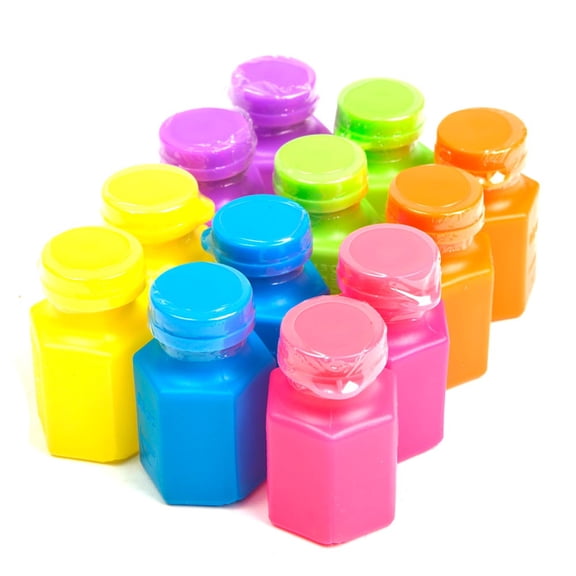 Neon Party Bubble Bottles