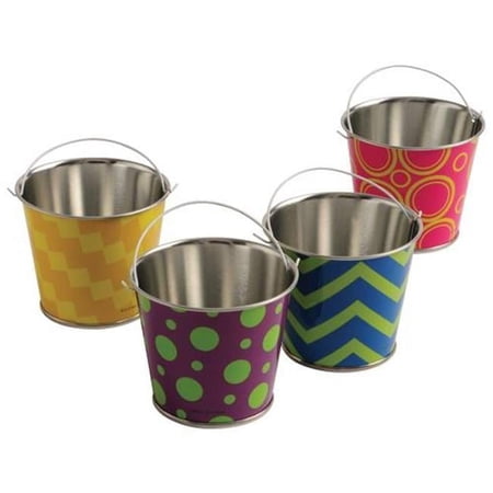 Neon Pattern Buckets - Pack of 12