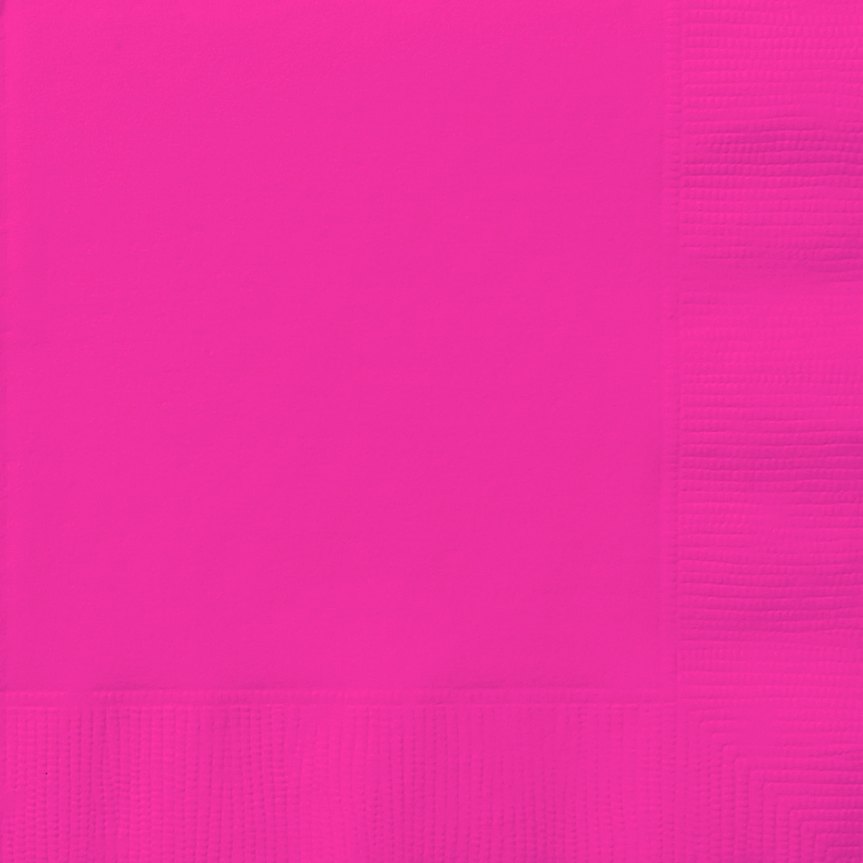 6.5" x 6.5" Disposable Neon Pink Paper Napkins, 24 Count, by Way To Celebrate