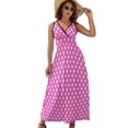 thumbnail image 1 of Neon Pink Stars Sleeveless Dress Summer Women Clothes Dress for Pregnant Women Dresses, 1 of 9
