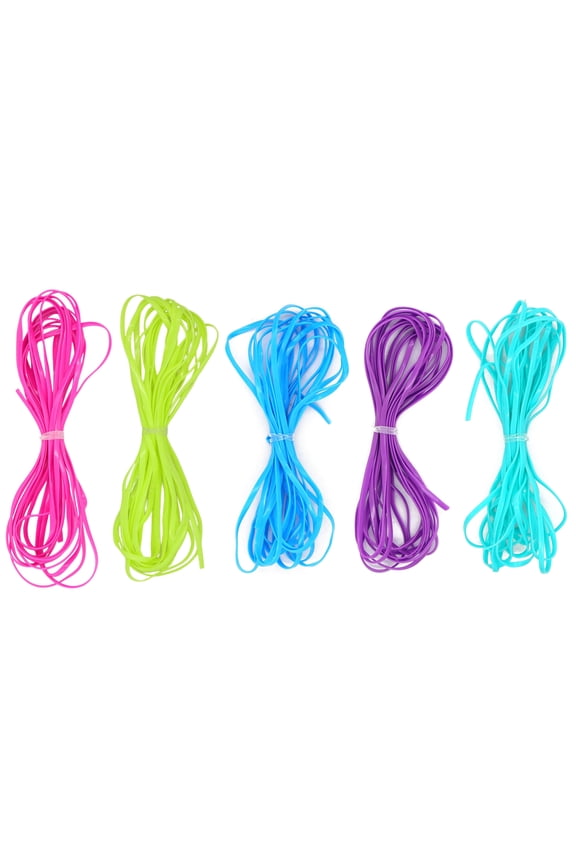 Neon Plastic Lacing by Creatology 118" x 0.078" Colorful Craft Cord for DIY Jewelry - Keychains & Kids Crafts - 12 Pack