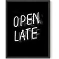 thumbnail image 1 of Neon Posters Open Late Neon Sign - By Haus and Hues | Neon Room Decor Neon Decor Edgy Bedroom Decor Edgy Poster College Room Decor | College Posters for Dorm Wall Decor UNFRAMED 12” x 16", 1 of 6