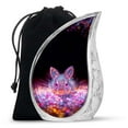 thumbnail image 1 of Neon Rabbit Reverie Large Urns for Human Ashes Adult - Small Cremation Urns for Human Ashes - Cremation Urn Human Ashes - Cremation Urn Human Ashes - Cremation Urns for Ashes for Men 10 Inch, 1 of 2