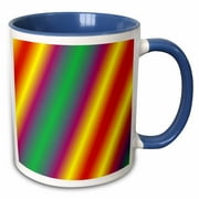 Neon Rainbow 11oz Two-Tone Blue Mug mug-60774-6