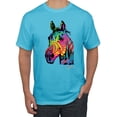 thumbnail image 1 of Neon Rainbow Horse Animal Lover Men's Graphic T-Shirt, Light Turquoise, 3XL, 1 of 3