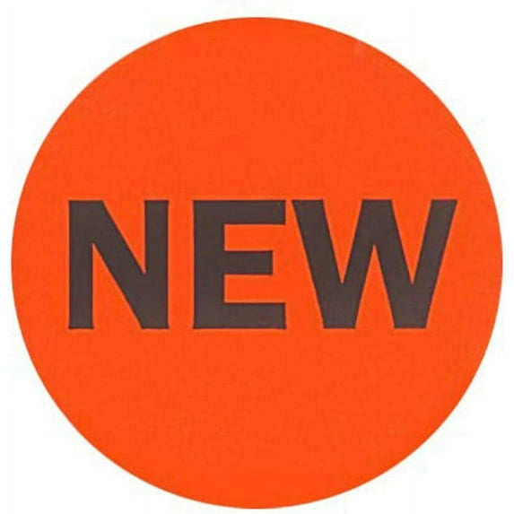 Neon Red Color, Round Labels/Great to use for Inventory Control, Grocery, Sales, Clothing Stores, Stickers 2" - 500 Labels Per Roll, 1 Roll Per Package New
