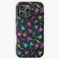 thumbnail image 1 of Neon Retro 90s Sprinkle Pattern Vibe Phone Case for iPhone 11 12 13 14 15 16 17 Pro Max, 1 of 2