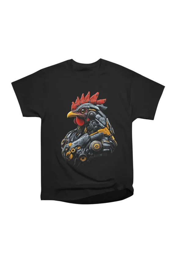Neon Rooster T-Shirt Tee Gift For Him Merch For Her Apparel For Friend