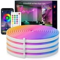 thumbnail image 1 of Neon Rope Lights, 100FT RGB LED Strip Lights, Waterproof IP67 LED Lights for Bedroom, DIY Design, Music Sync, 44 Key Remote Control, Multiple Modes for Bedroom, Holiday Decoration, 1 of 7