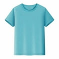 thumbnail image 1 of Neon Shirts for Boys Kids Solid Short Sleeve T-Shirt Crewneck Soft Tee for Toddler Boys Girls (Size 5T-14Y), 1 of 7