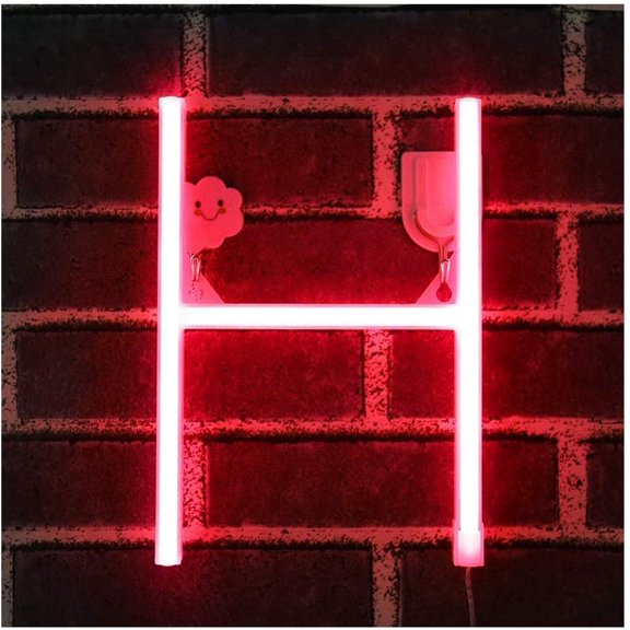 Neon Sign, Letter Neon Signs Neon Alphabet Light Light Up LED Letters Lights Light Up Marquee Letters Lights Battery USB Red