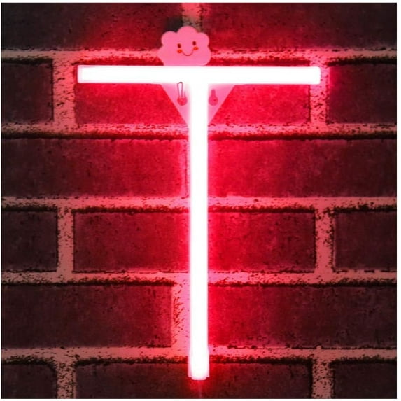 Neon Sign, Letter Neon Signs Neon Alphabet Light Light Up LED Letters Lights Light Up Marquee Letters Lights Battery USB Red
