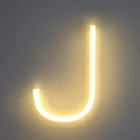 Neon Sign, Letter Neon Signs Neon Alphabet Light Light Up LED Letters Lights Light Up Marquee Letters Lights Battery USB Warm White