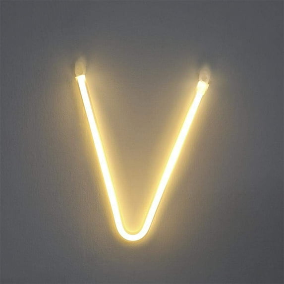 Neon Sign, Letter Neon Signs Neon Alphabet Light Light Up LED Letters Lights Light Up Marquee Letters Lights Battery USB Warm White