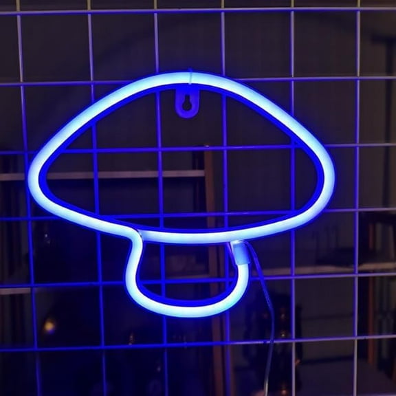WE Neon Sign, Mushroom Neon Sign LED Neon Light Night Lamp USB Battery Powered Led Neon Light Sign,Valentine's Day Decor, Bedroom, Bars, Shops, Party.