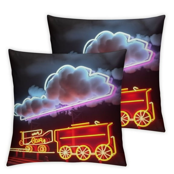 Neon Sign Train LED Neon Light USB Powered Acrylic Wall Decor for Kids Bedroom Boys Room Playroom