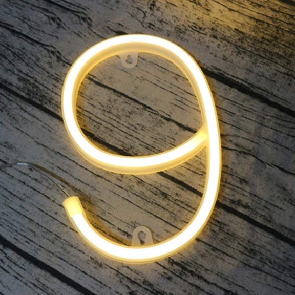 Neon Sign,Warm White LED Alphabet Light, Battery & USB Powered Hanging Marquee Letters for Bedroom, Bar, Wedding Decor & Gift (0)