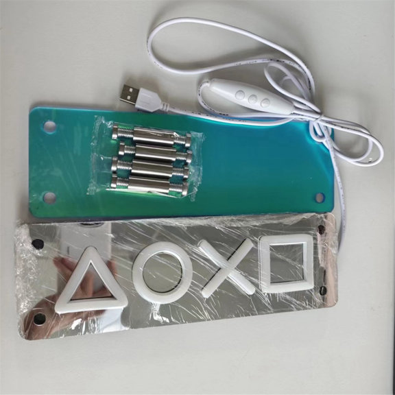 Neon Signs Lights LED Table Lamp Colorful Thousand Layer Mirror Atmosphere Light for E-S ywm58