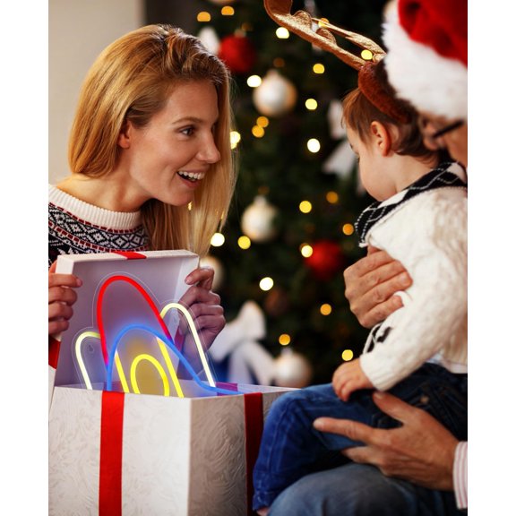 Neon Signs Rocket, Rocket Lamp, Big Space Ship Led Light Room Decor, Neon Sign, Airplane Shape Lamp Universe Theme Decoration, Neon Signs for Wall Decor for Teen Boys&Girls Bedroom & Gaming Room