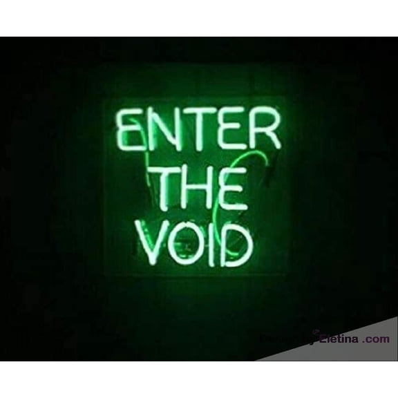 Neon Signs for Wall Decor 16x20 Enter The Void Sign Acrylic Beer Pub Bar Handmade Light Neon Led Tubing16x20inch
