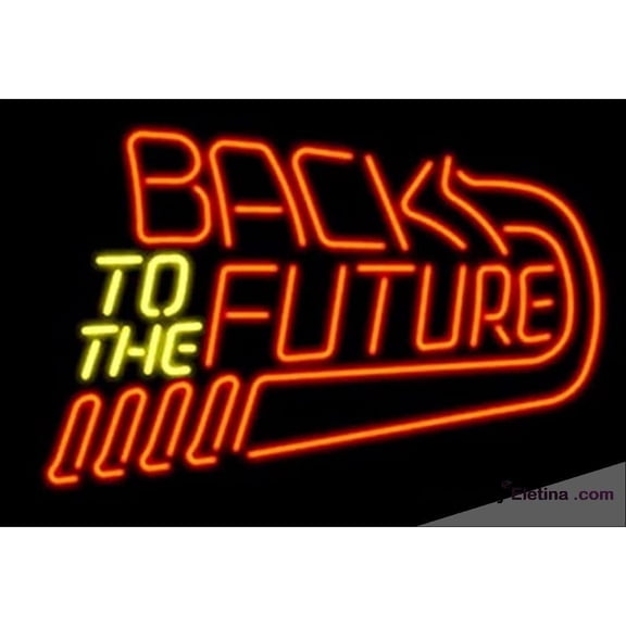 Neon Signs for Wall Decor 16x20inch Back To The Future Sign Light Man Cave Bar Pub Beer Gift Lamp Neon Led Tubing16x20inch