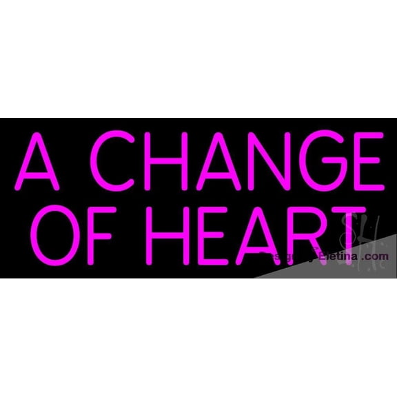 Neon Signs for Wall Decor A Change Of Heart Sign Neon Led Tubing16x20inch