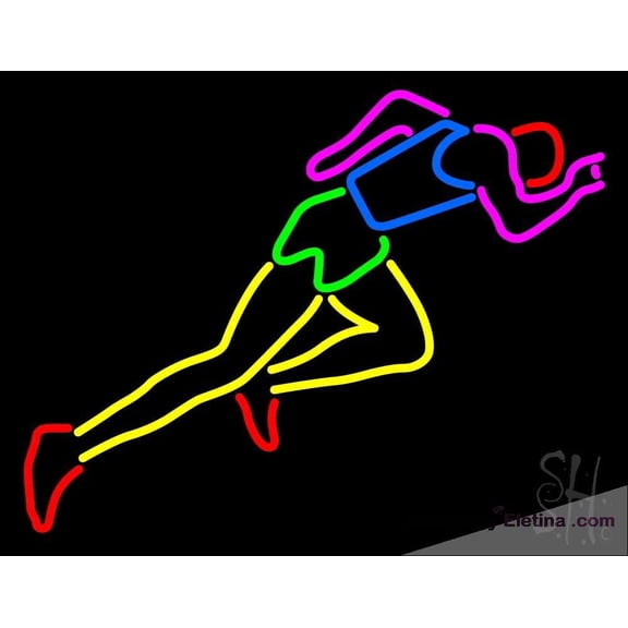 Neon Signs for Wall Decor Athlete Running Sign Neon Led Tubing16x20inch
