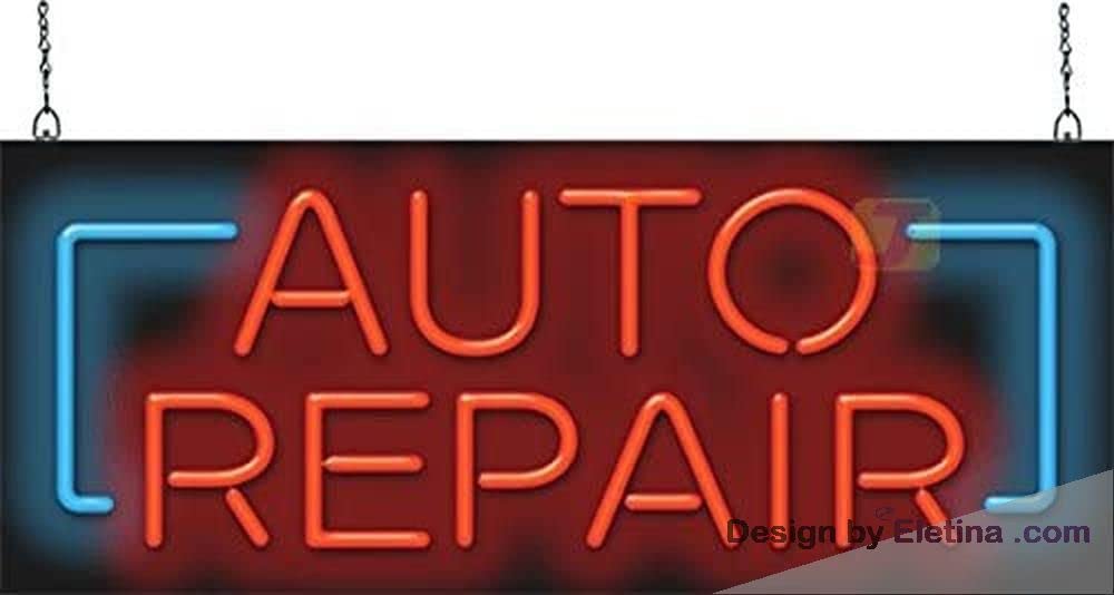 Led Auto Repair Sign Neon Signs for Wall Decor Auto Repair Sign Neon Led Tubing16x20inch ...