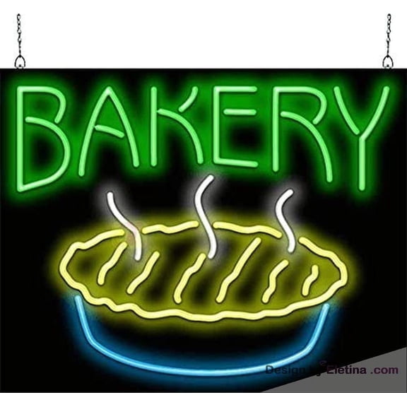 Neon Signs for Wall Decor Bakery With Pie Sign Neon Led Tubing16x20inch