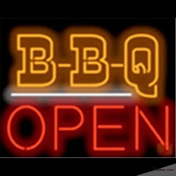 Neon Signs for Wall Decor Bbq Open Barbeque Restaurant Board Handmade Art Sign Neon Led Tubing16x20inch