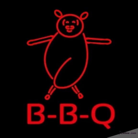 Neon Signs for Wall Decor Bbq Pig Logo Handmade Art Sign Neon Led Tubing16x20inch