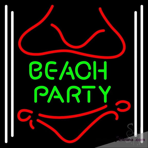 Neon Signs for Wall Decor Beach Party Sign Neon Led Tubing 15x17inch