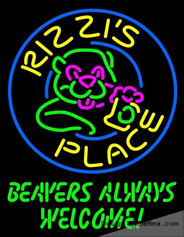 Neon Signs for Wall Decor Beavers Always Welcome Sign Neon Led ...