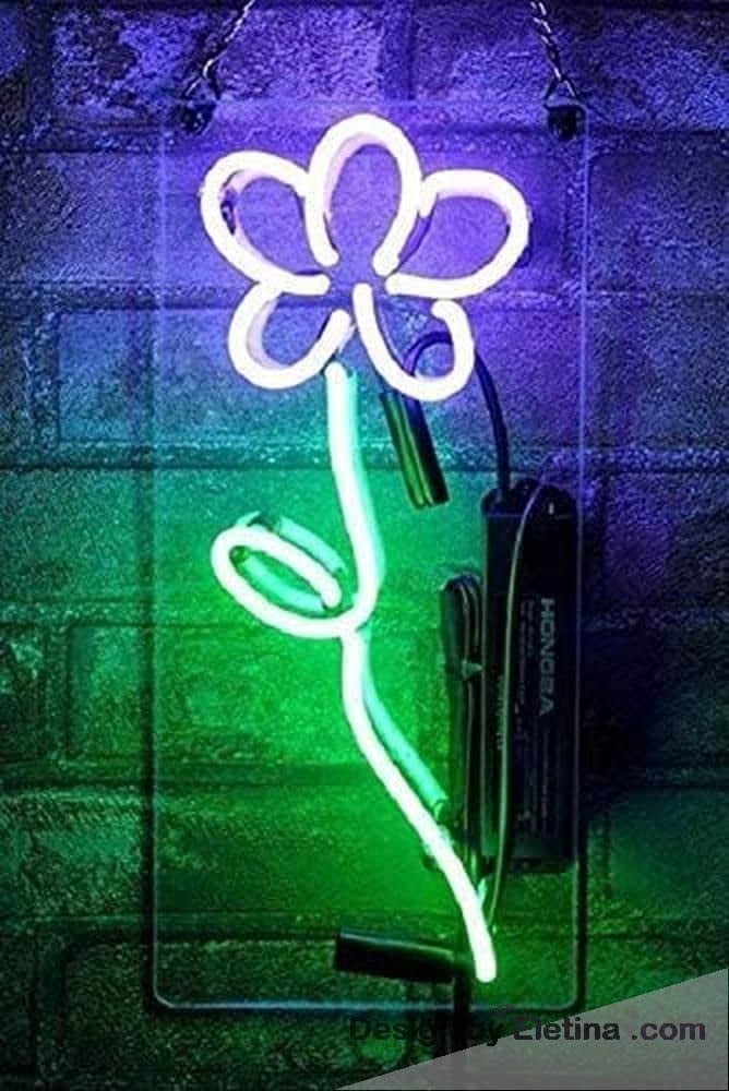 Neon Signs for Wall Decor Beer Bar Sense in Flower Sign Light Acrylic ...