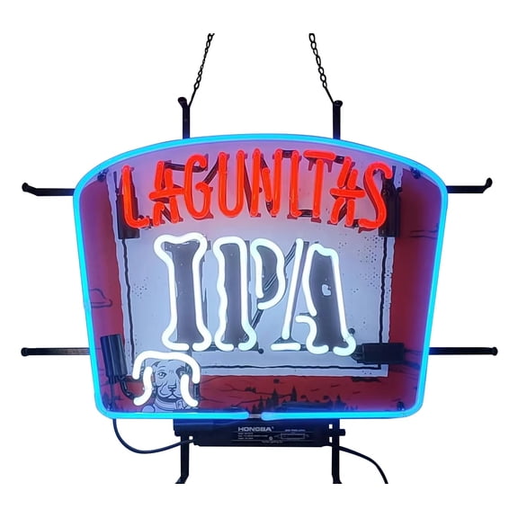 Neon Signs for Wall Decor Beer Bar inin Lagunitas Ipa Ale Sign (varioussizes) Beer Bar Pub Man Cave Business Led Lamp Light Dc Neon Tubing16x20inch
