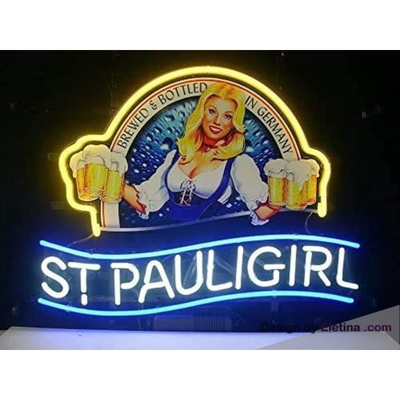 Neon Signs for Wall Decor Beer Bar inin S T. P Auli G Irl Custom Handmade Led Tube Light Sign -year Warranty-unique Artwork! Gl Neon Tubing 15x17inch