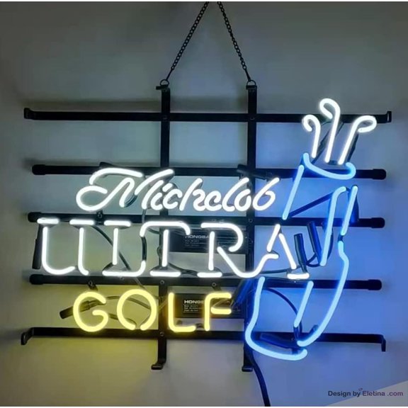 Neon Signs for Wall Decor Beer Handmade Real Tubes Sign Home Bar Pub Club Man Cave Store Restaurant Room Neon Led Tubing16x20inch