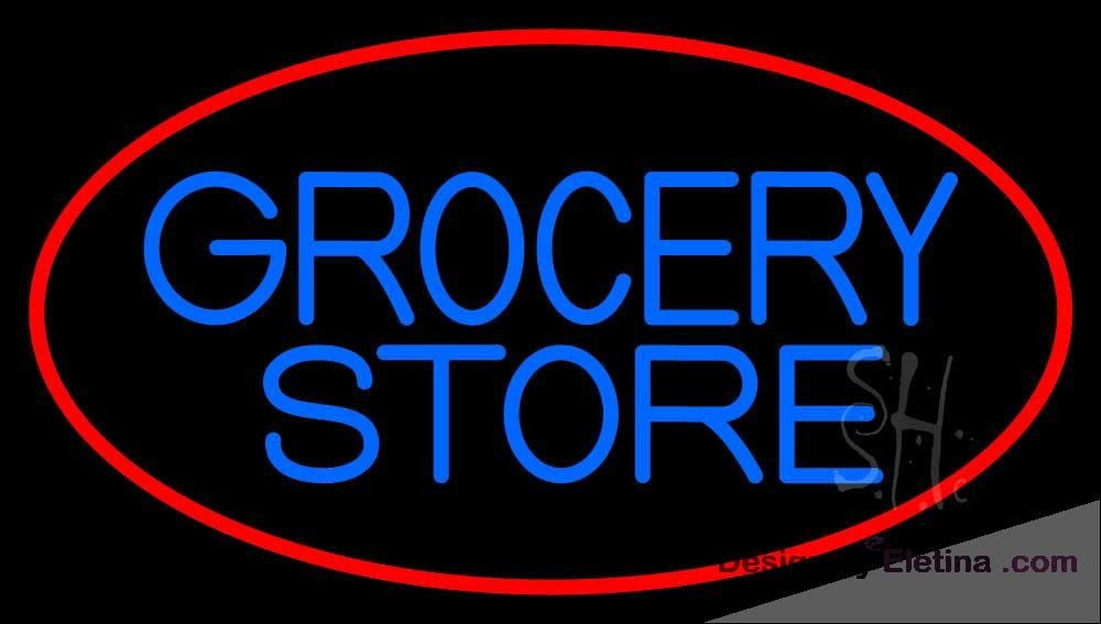 "Groceries And Dry Goods" Home Sign - 9x36 Inch Aluminum, Rust-Proof, With Pre-Drilled Holes, Made In USA