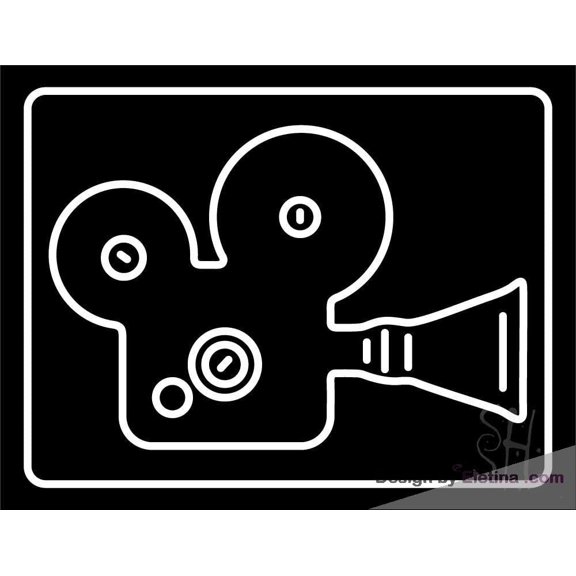 Neon Signs for Wall Decor Camera In White Border Sign Neon Led Tubing16x20inch