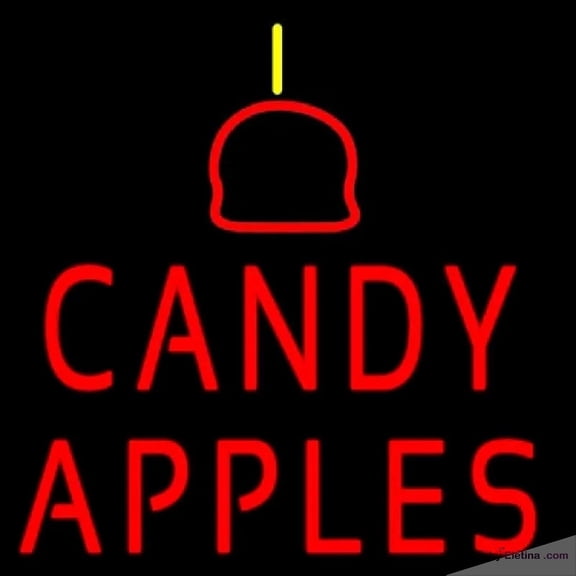Neon Signs for Wall Decor Candy Apples Handmade Art Sign Neon Led Tubing16x20inch