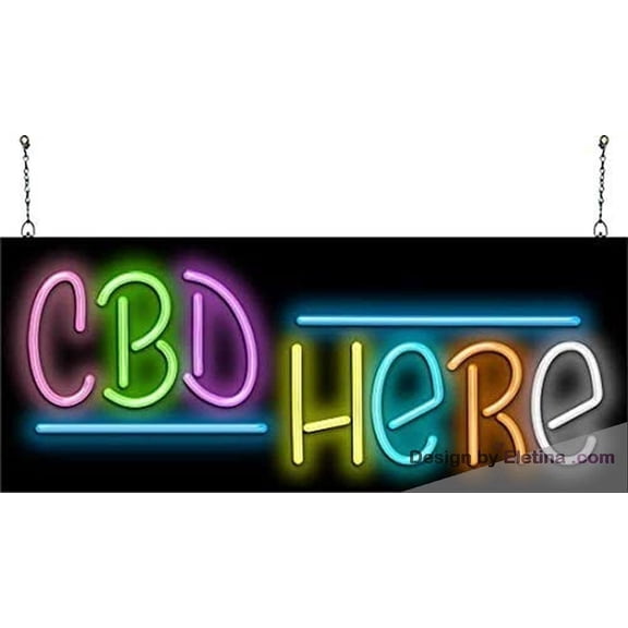 Neon Signs for Wall Decor Cbd Here Sign Neon Led Tubing16x20inch