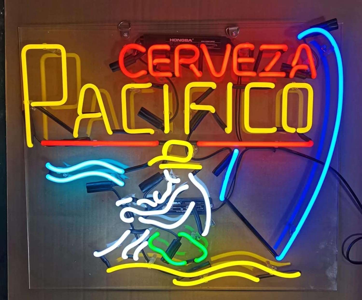 Neon Signs for Wall Decor Cerveza Pacifico Real Led Beer Bar Pub Store ...