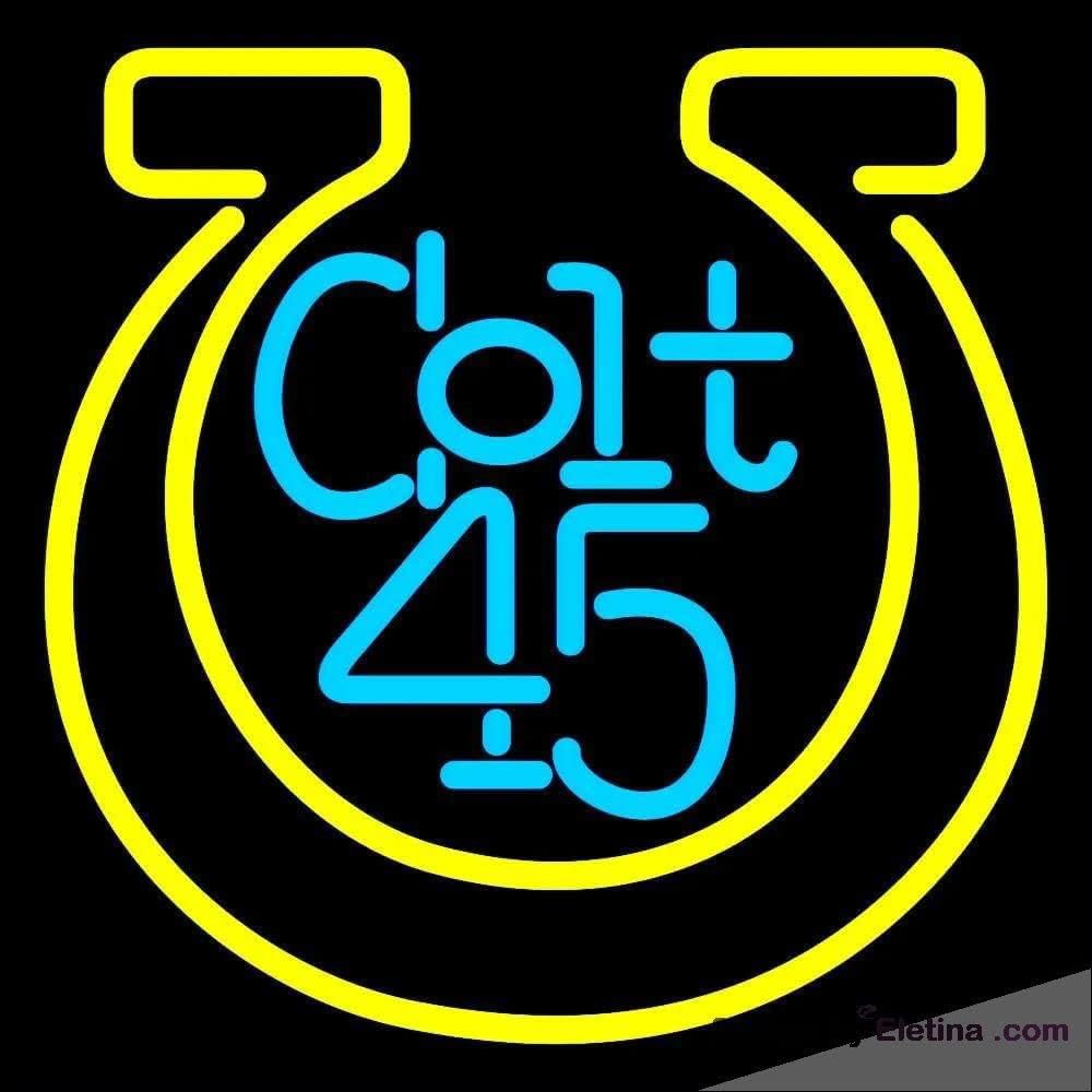 Neon Signs for Wall Decor Colt Horse Shoe Handmade Art Sign Neon Led ...