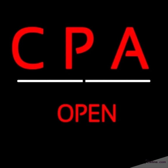 Neon Signs for Wall Decor Cpa Open White Line Handmade Art Sign Neon Led Tubing 15x17inch