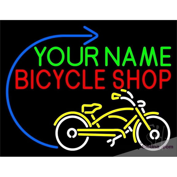 Neon Signs for Wall Decor Custom Bicycle Shop Sign Neon Led Tubing16x20inch