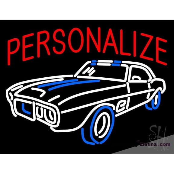 Neon Signs for Wall Decor Custom Car Sign Neon Led Tubing 15x17inch